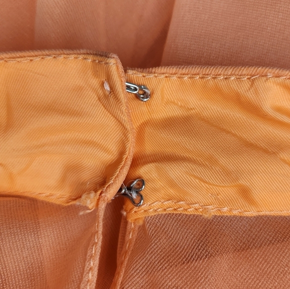 70s orange bridesmaids dress - Picture 11 of 15